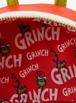 Loungefly How The Grinch Stole Christmas! Lenticular Heart Mini Backpack -Bioworld Central 30812146 av3