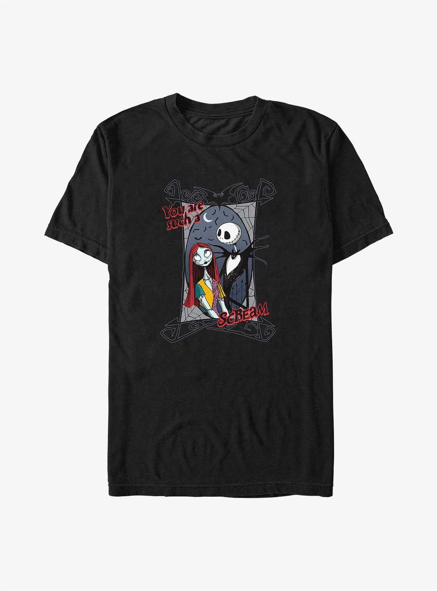 Disney The Nightmare Before Christmas You Are Such A Scream Jack And Sally Big & Tall T-Shirt 1 Disney The Nightmare Before Christmas You Are Such A Scream Jack And Sally Big & Tall T-Shirt