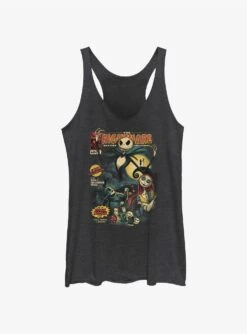 Disney The Nightmare Before Christmas Jack Skellington King Of Halloween Comic Cover Girls Tank