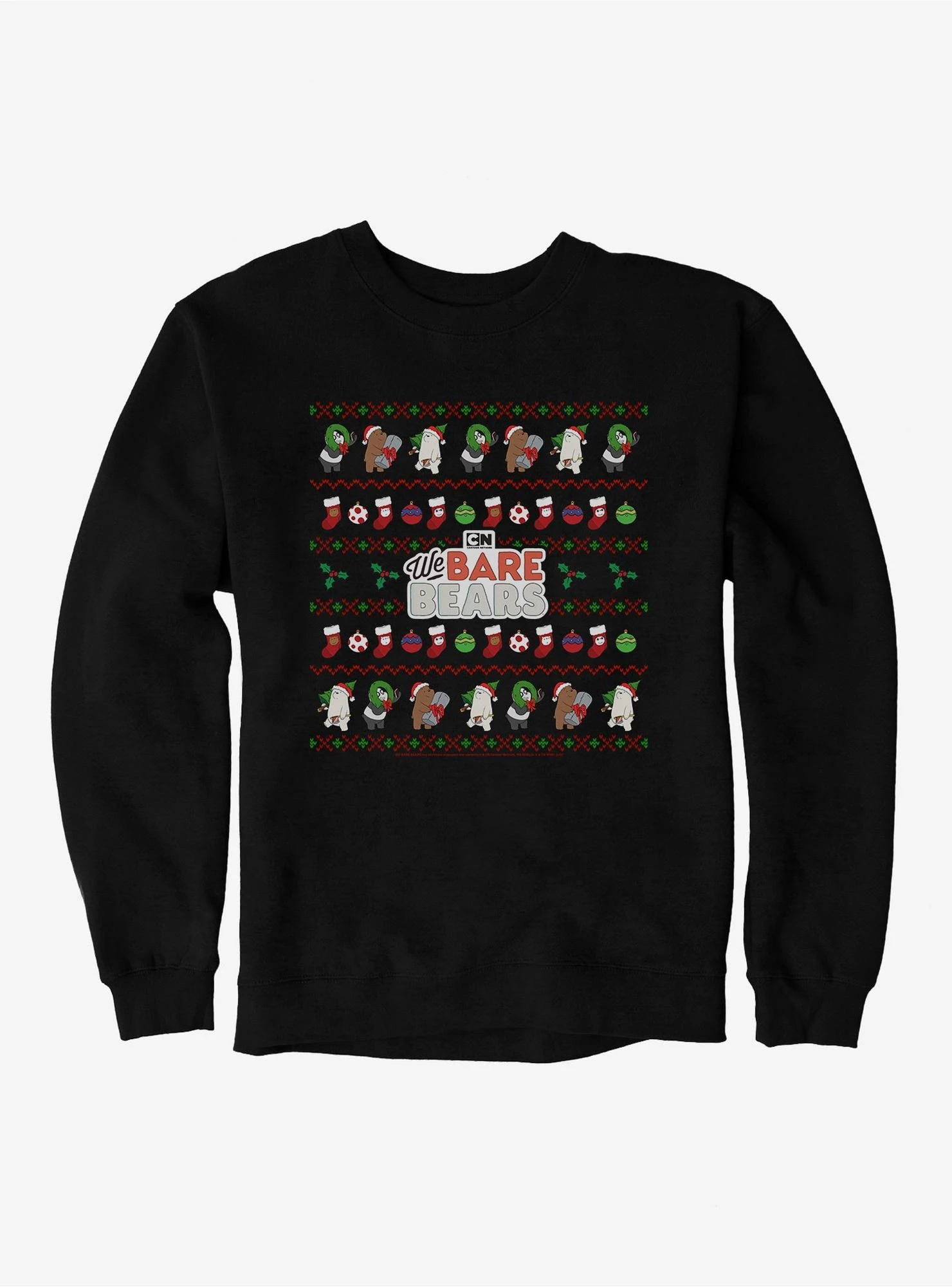 We Bear Bears Festive Ugly Christmas Pattern Sweatshirt 1 We Bear Bears Festive Ugly Christmas Pattern Sweatshirt