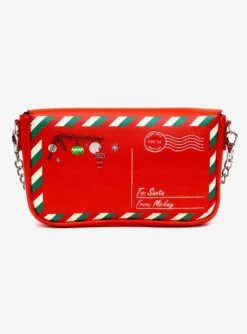 Disney Mickey Mouse Christmas Letter To Santa Crossbody Bag -Bioworld Central 31267842 av2