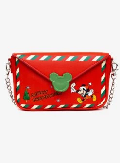 Disney Mickey Mouse Christmas Letter To Santa Crossbody Bag