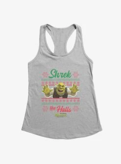 Shrek Shrek The Halls Ugly Christmas Sweater Girls Tank