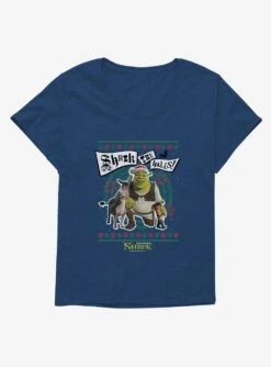 Shrek Shrek The Halls! Group Ugly Christmas Sweater Girls T-Shirt Plus Size