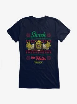 Shrek Shrek The Halls Ugly Christmas Sweater Girls T-Shirt