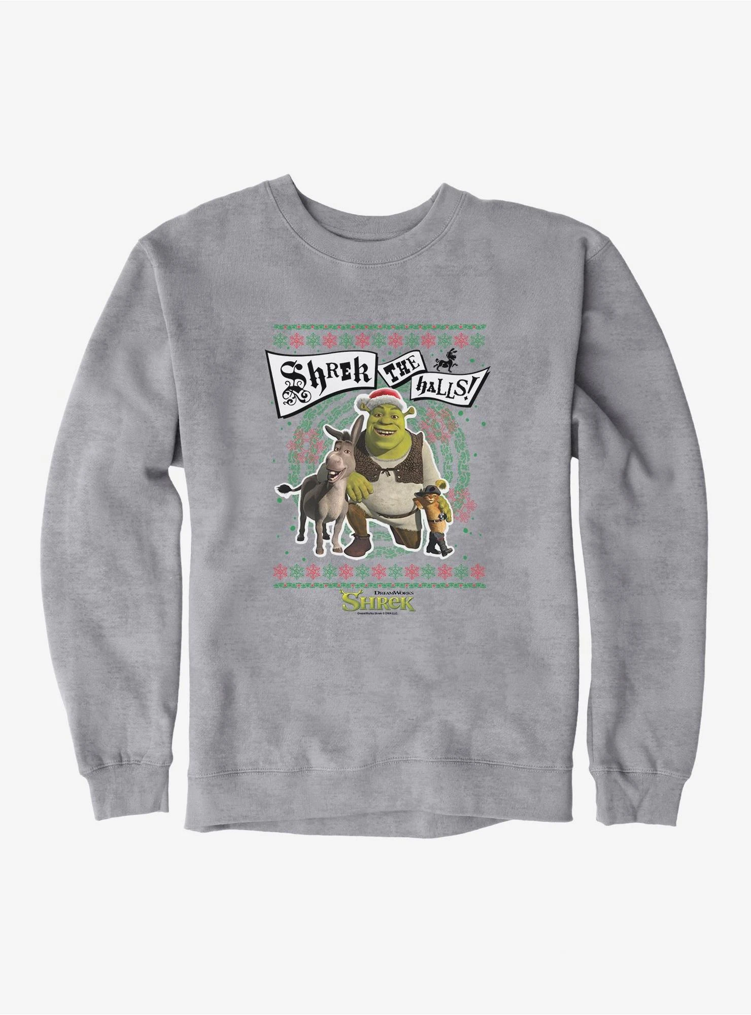 Shrek Shrek The Halls! Group Ugly Christmas Sweater Sweatshirt 1 Shrek Shrek The Halls! Group Ugly Christmas Sweater Sweatshirt
