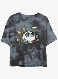 Disney The Nightmare Before Christmas Death Valley Girls Tie-Dye Crop T-Shirt
